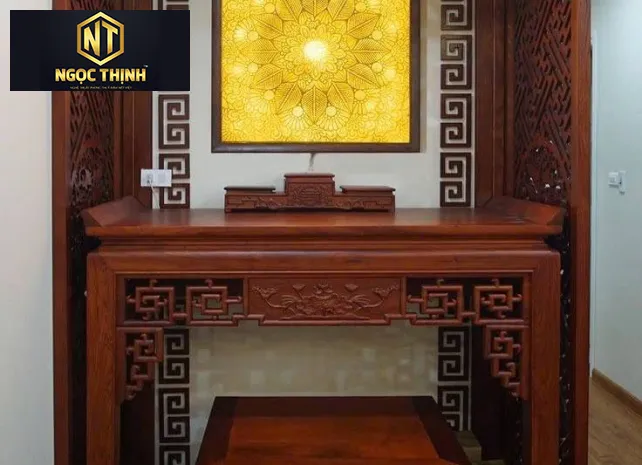 BÀN THỜ NGỌC THỊNH GỖ GÕ